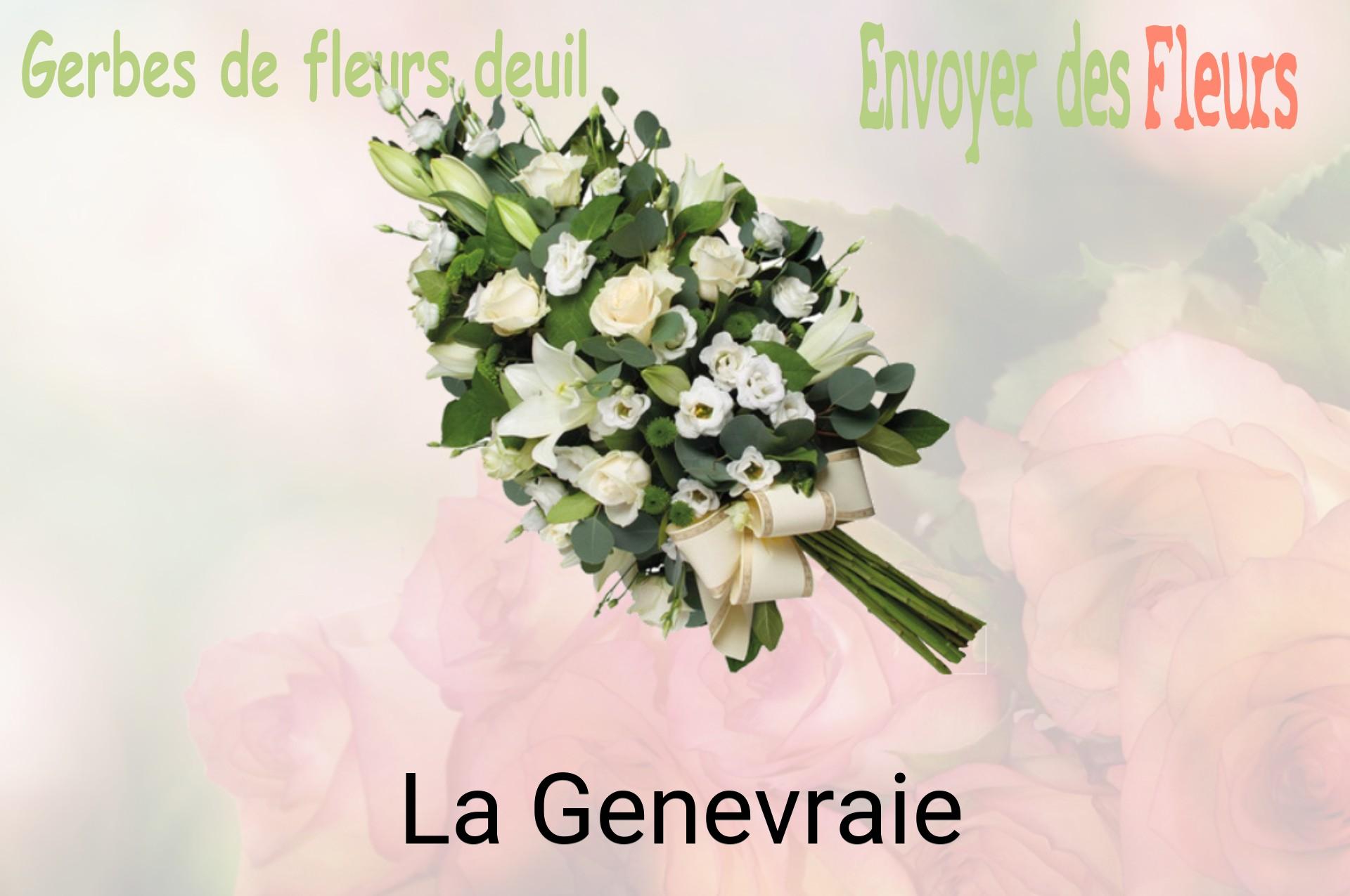 Gerbe de fleurs de deuil livrée à La Genevraie